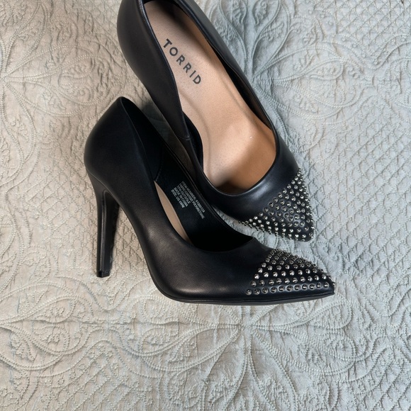 Torrid Black Studded Heels - Picture 6 of 10